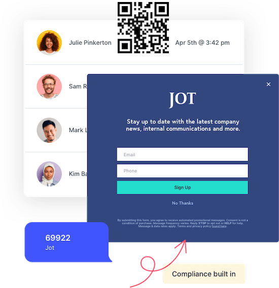Employee text list growth tools